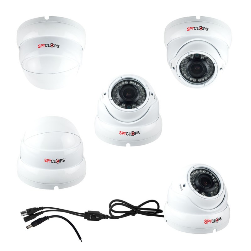 SPY-DOMEWAHD24 Spyclops Dome Camera in White