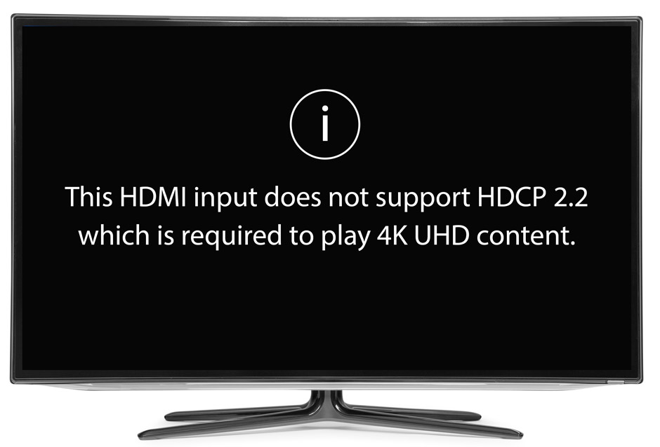 HDMI does not support 4k UHD Content