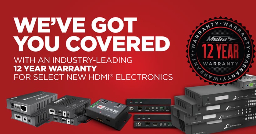 Metra Home Theater Group - We've Got You Covered with a 12 year warranty