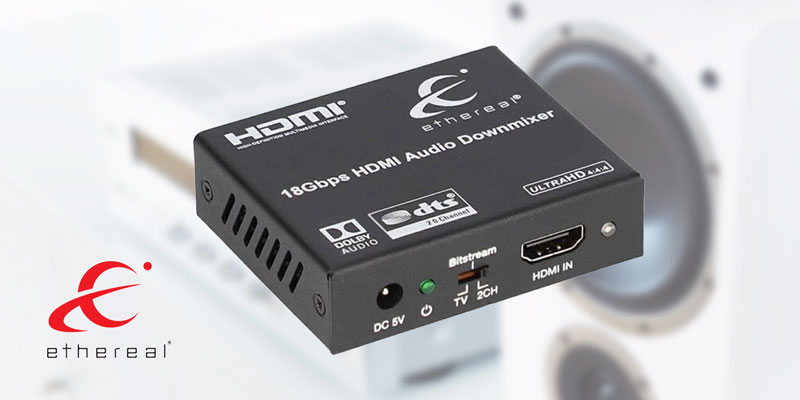 NEW! 4K HDMI® Audio De-embedder w/ Down Mixing