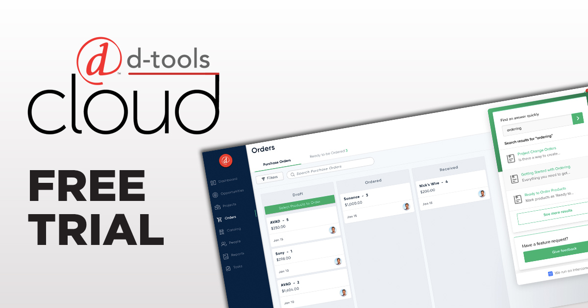 D-Tools Free Trial